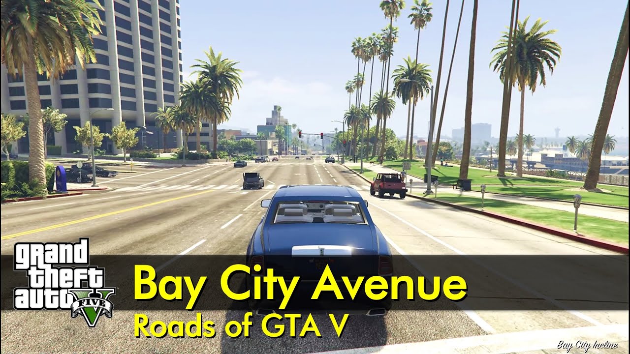Bay City Avenue | Roads of GTA V | The GTA V Tourist - YouTube