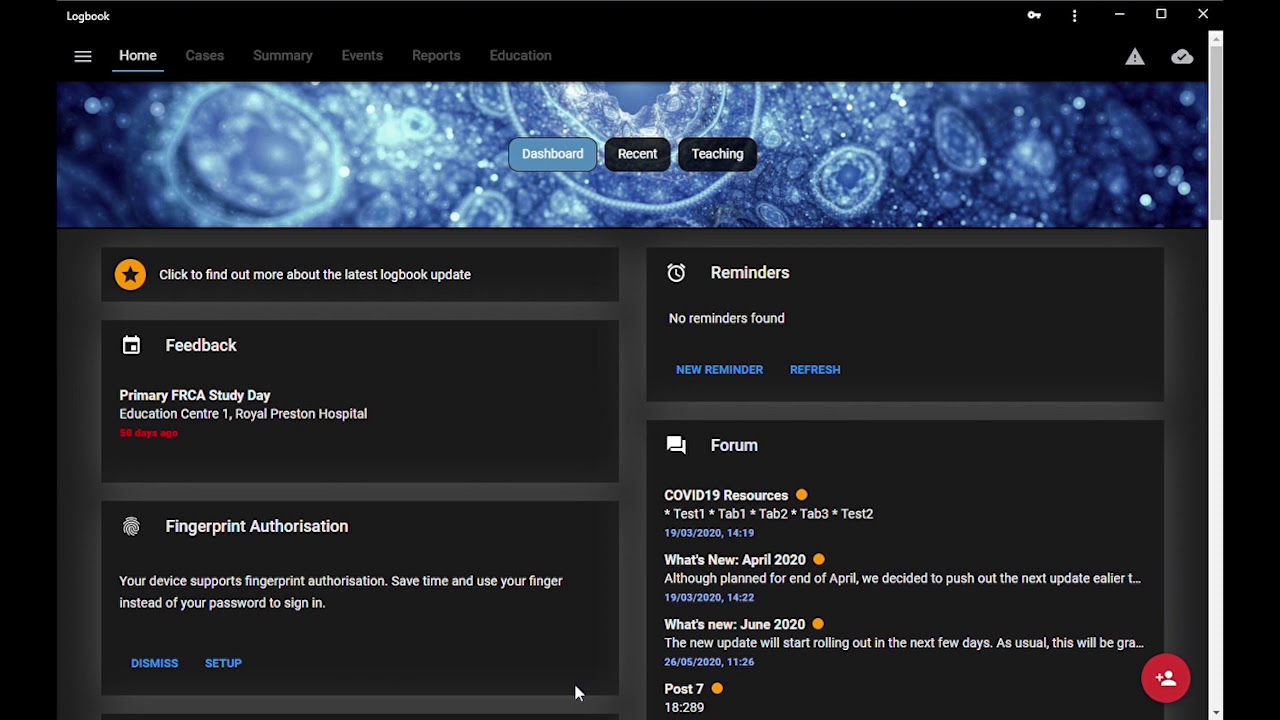Dark Mode on Desktop 