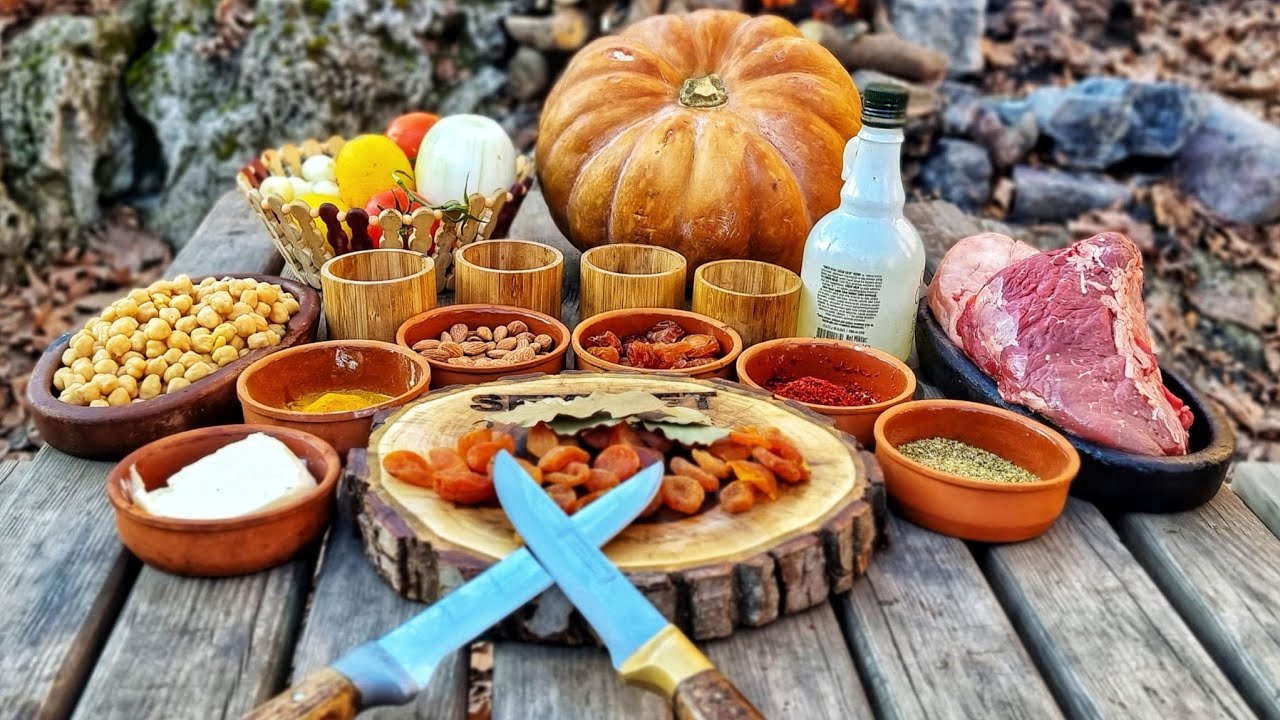 TANDIRDA KABAK İÇİNDE KONYA KEBABI TARİFİ | DOĞADA YEMEK TARİFLERİ