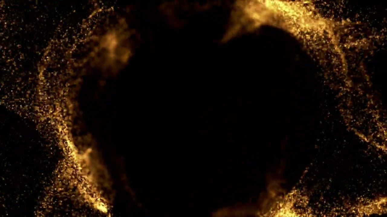 Captivating Elegance: Animated Circulating Gold Particle Background - Elevate Every Event! ✨🌪️