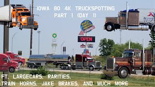 IOWA 80 TRUCKSPOTTING PART 1 (4K) Ft. RARITIES + HONKS + JAKE BRAKES