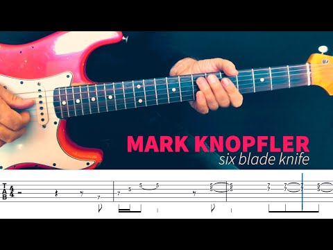 DIRE STRAITS - Six Blade Knife - Intro #guitarlesson with TAB