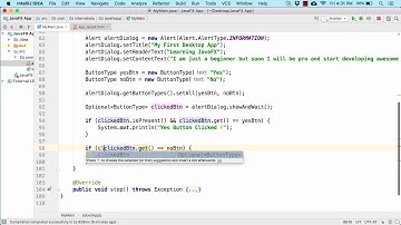 6.3 Alert Dialog - Click Event on Dialog [learn JavaFX]