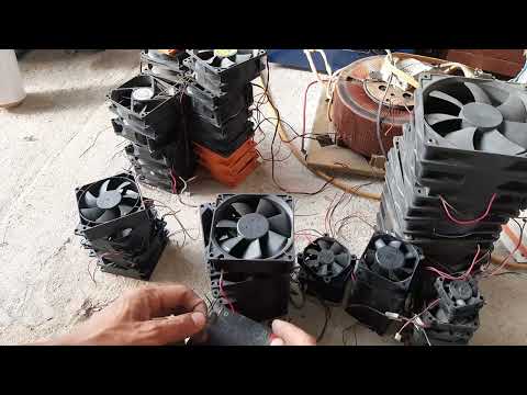 Video quạt tản nhiệt 12v. 24v cho ae chế cháo. 0985162453 - youtube