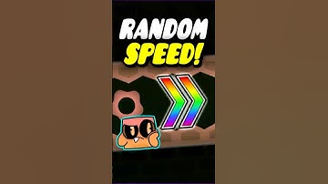 Geometry Dash, maar dan met willekeurige snelheidsveranderingen! #geometrydash