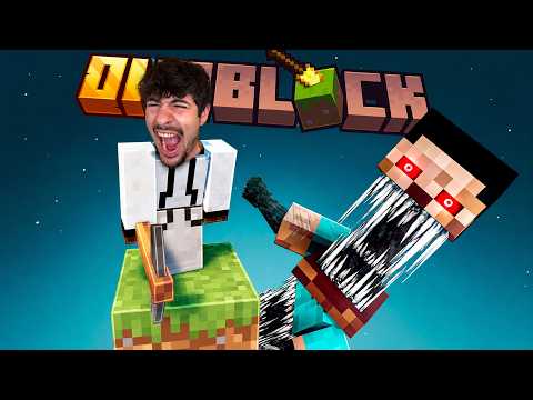 I added 100 HORROR MODS to my FIRST Minecraft ONEBLOCK...