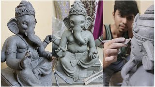 Eco-friendly Ganesha making at home | Part-1 | Shadu mati Ganpati #ganeshchaturthi