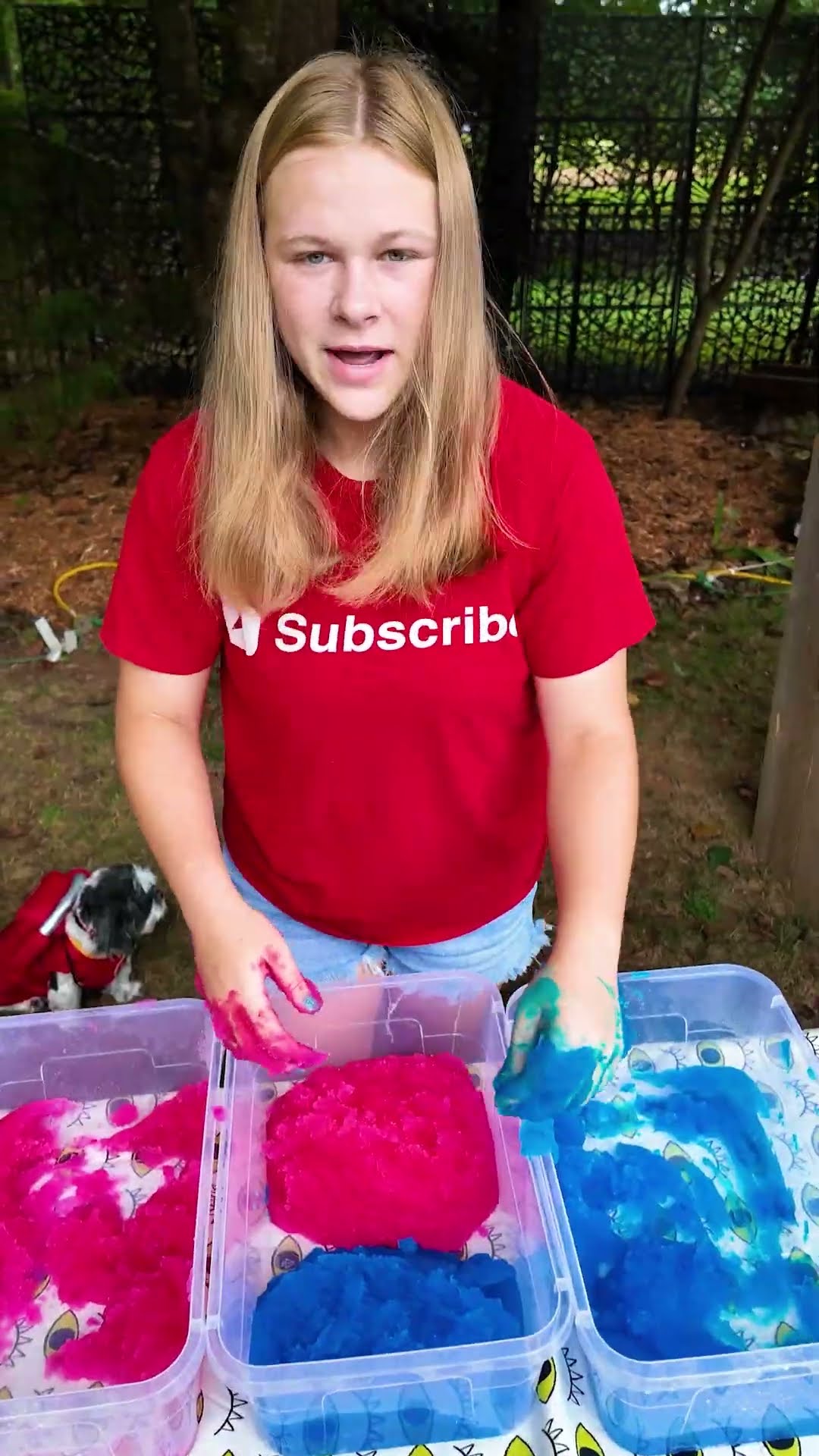 Assistant Uses Special Blue and Red Slimes to make Purple #FamilyFun #DIYCrafts #FunWithPurple