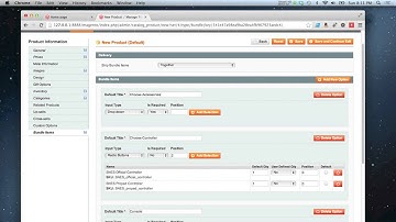 Magento - How to add a bundle product