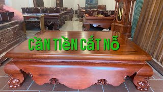 Mẫu sập chân quỳ gỗ hương Nam Phi Kt: 180 x 220 chân 26 giá rẻ