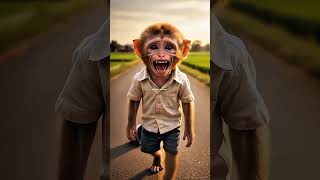 The Silent Struggle of a Heroic Brother... 🌹🐒💔#GlobalStory #ViralVideo#TrendingNow#WorldWide #shorts