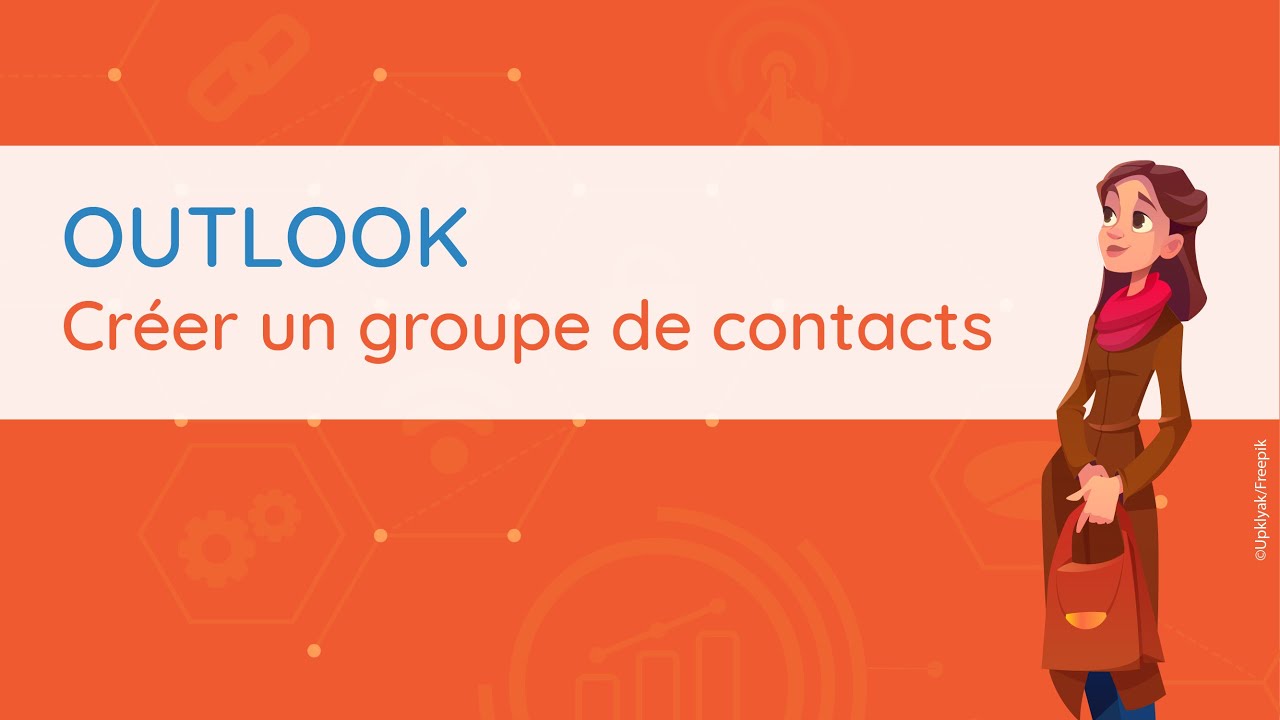 Outlook - Créer un groupe de contacts - YouTube