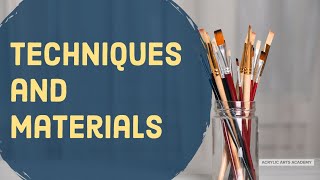 Concepts for Painters Techniques and Materials in Art