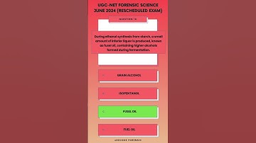 UGC NET Forensic Science June 2024 (Rescheduled Exam) PYQ (Q 15-20)| Simple Explanations #ugcnet2025