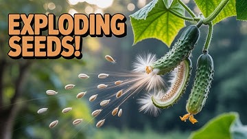 Exploding plants cucumber tree seed dispersal  in 3D Animation and AI VIDEOS