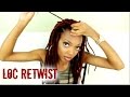 Updated Fastest Loc Retwist EVER | No Clips, No Gel, Lasting Hold