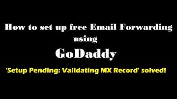 How to set up free Email Forwarding using GoDaddy - 