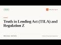Truth in Lending Act (TILA) and Regulation Z | TREC Exam Prep