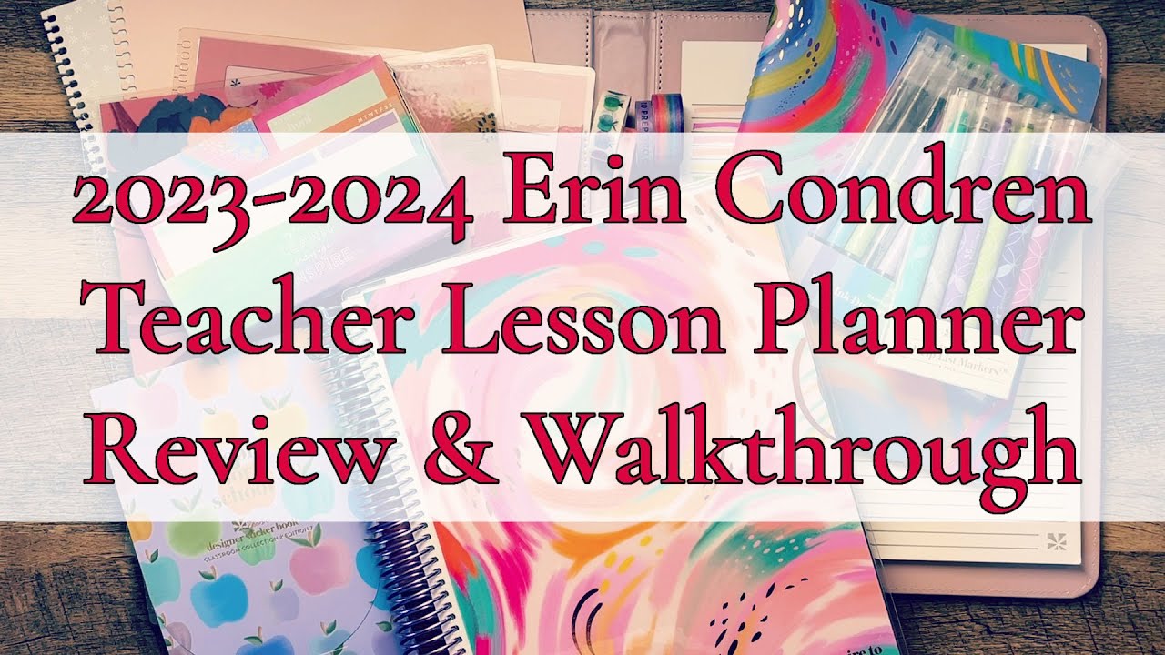 ***NEW*** 20232024 ERIN CONDREN TEACHER LESSON PLANNER REVIEW
