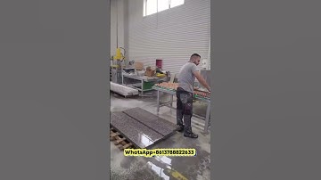 automatic edge polishing machine for granite marble slab #granitefactory #machine #stonemachine