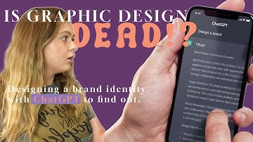 USING CHATGPT TO DESIGN A BRAND IDENTITY | (Will AI take over Graphic Design Careers?)