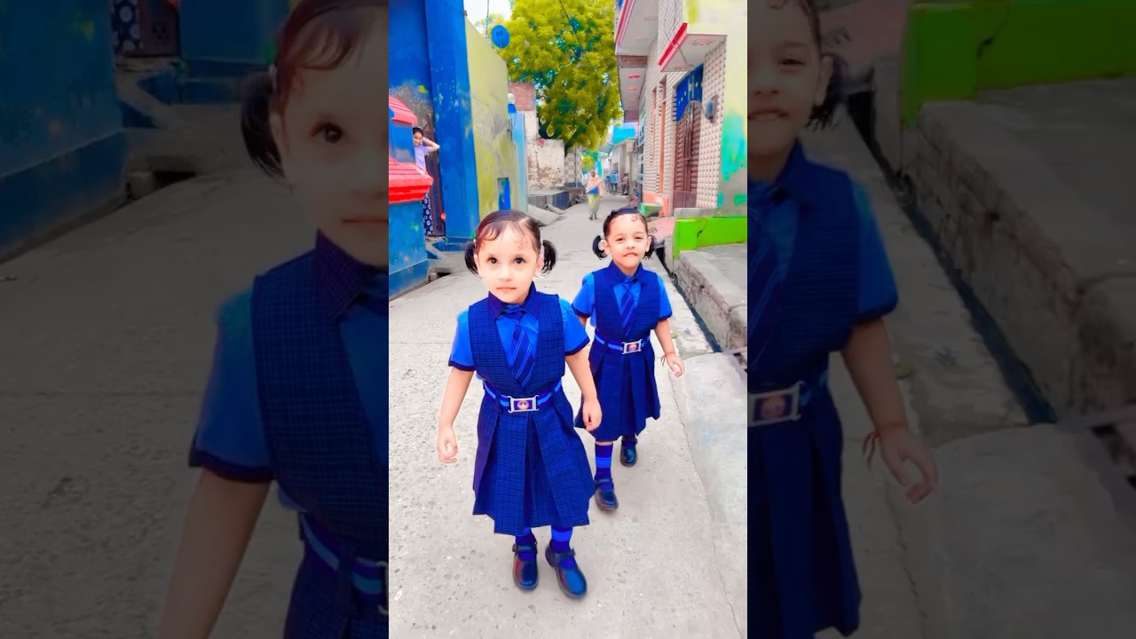 First day of school Adhra❤️Antra 