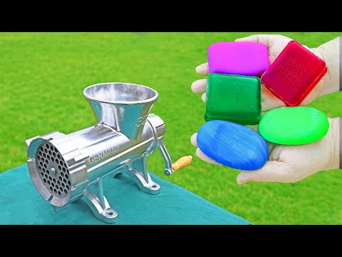 EXPERIMENT SOAP VS MEAT GRINDER *COOL EFFECT*