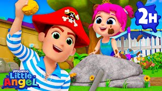 Muddy Mermaid Playtime! | 📖Little Angel📖Moonbug Kids📖Learning Corner