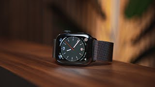 My First Stainless Steel Apple Watch - Series 8 Graphite Unboxing + Impressions