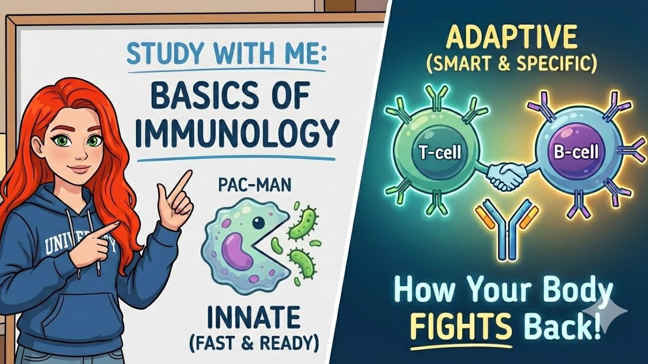 Study With Me But I Teach You - Basics of Immunology - YouTube
