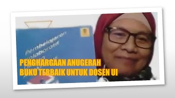 UI Teve | Info Sepekan: Penghargaan Anugerah Buku Terbaik Untuk Dosen UI