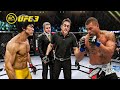 Bruce lee vs abel trujillo  ea sports ufc 3  k1 rules  dragon fight 