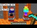 what LIGHT TNT to save GNOMED or RAINBOW MAN in Minecraft ??? !!!