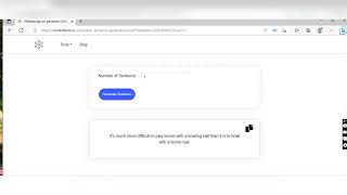 How to Use Random Sentence Generator on Contenttool.io screenshot 4