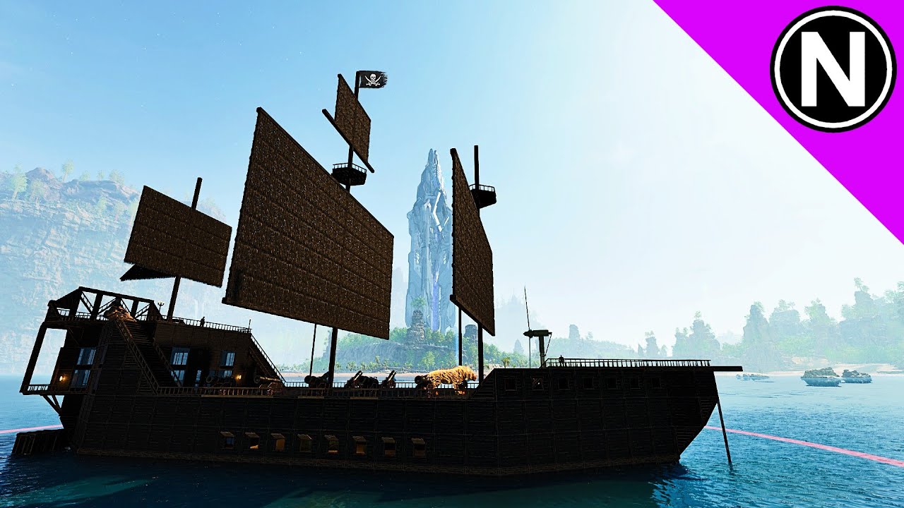 I Became A Pirate On Ark And Tame A Mosasaurus!