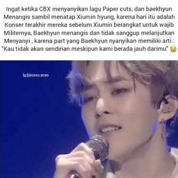 CBX(Chen Baekhyun Xiumin) singing Paper cuts