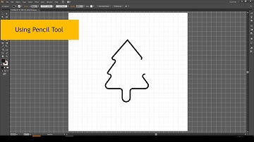 How to Draw Nature, pine, spring, tree Icon - Illustrator Tutorial
