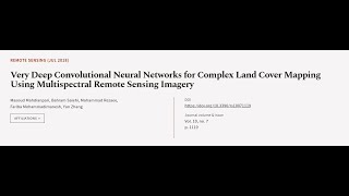 Very Deep Convolutional Neural Networks for Complex Land Cover Mapping Using Multispe... | RTCL.TV