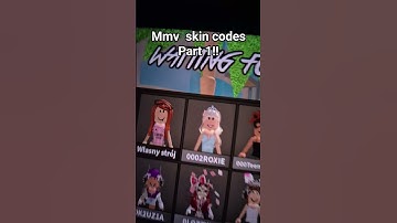 mmv skin codes pt. 1!!