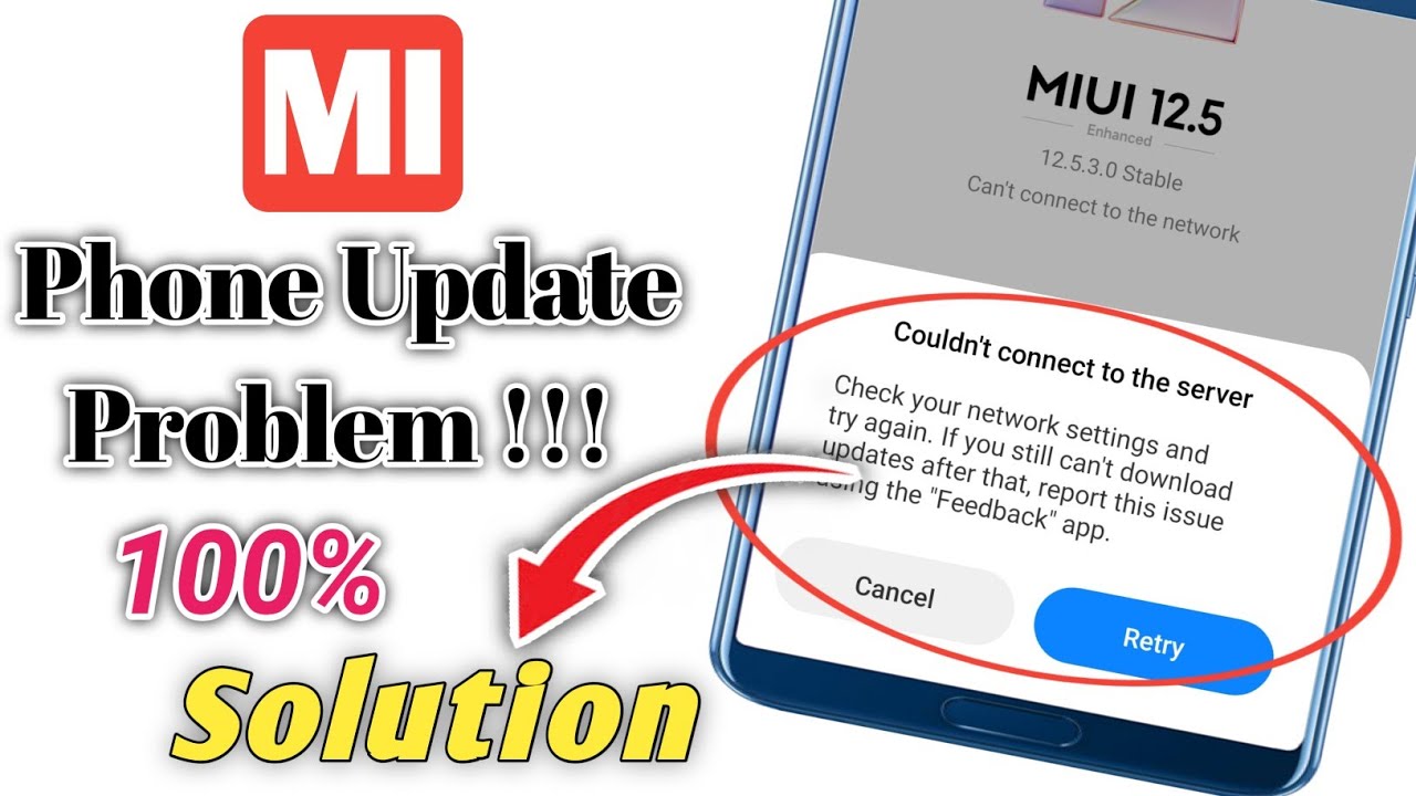 How to Fix Couldn't Connect to the server Problem in Mi System Update