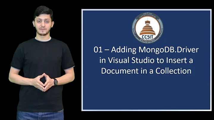 C# and MongoDB 01 - Adding MongoDB.Driver in Visual Studio to Insert a Document in a Collection