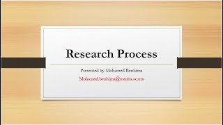 The research process 8 steps