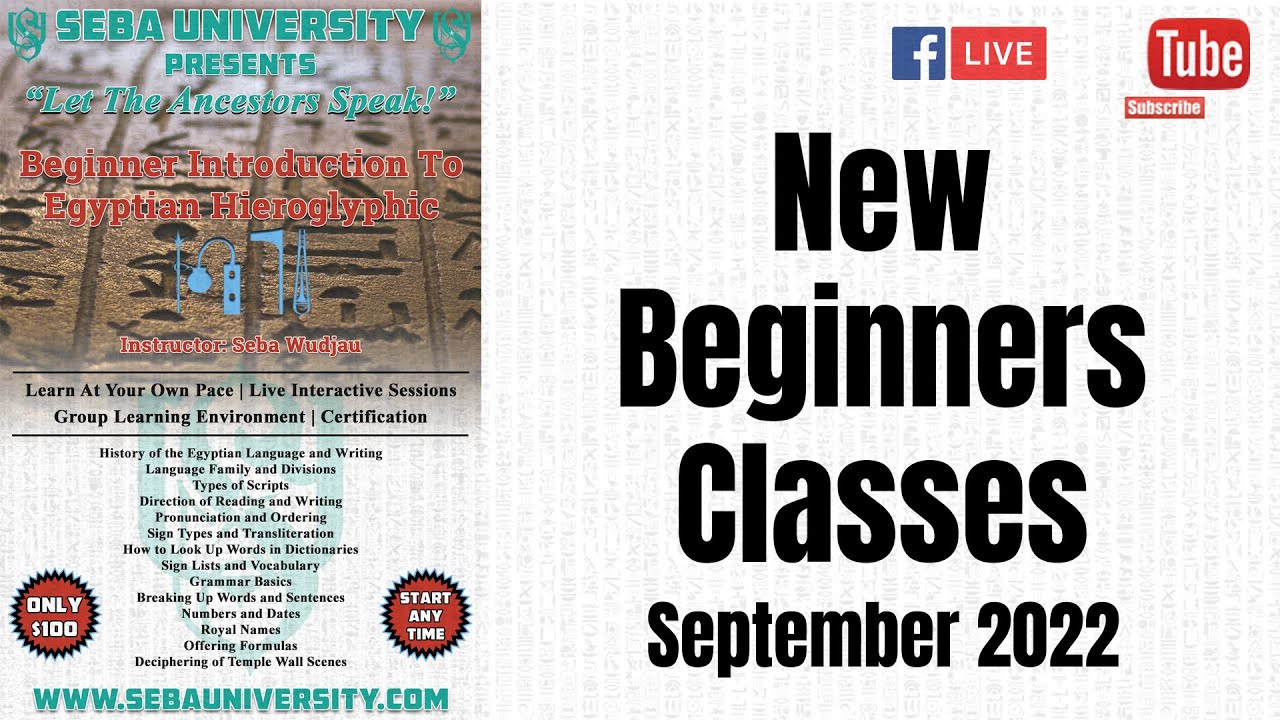 New Beginner's Sesh Medew Netcher Classes - Fall Season #2