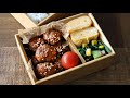 【お弁当作り】簡単３品おかずのレンチン！ミートボール弁当bento＃557