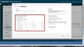 VMware vCAC 6.x: Configuring Approval Policies