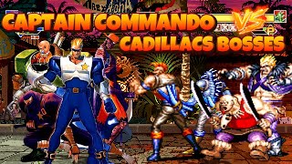Captain Commando Team Takes On Cadillacs & Dinosaurs Bosses Ultimate Mugen Battle