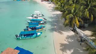 Paradise Beach Hotel ArubaRoatan Honduras Drone!