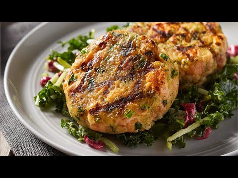 NOW Foods | Grilled Quinoa & Lime Salmon Cakes with Cilantro Sesame Aioli