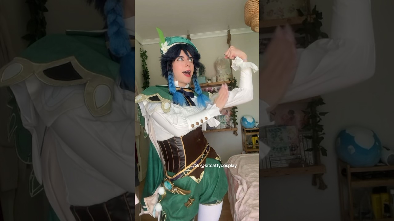 Rate his dancing 😔💪🏻 #cosplay #genshin #genshinimpact #dance #dancevideo #venti #gamer #anime