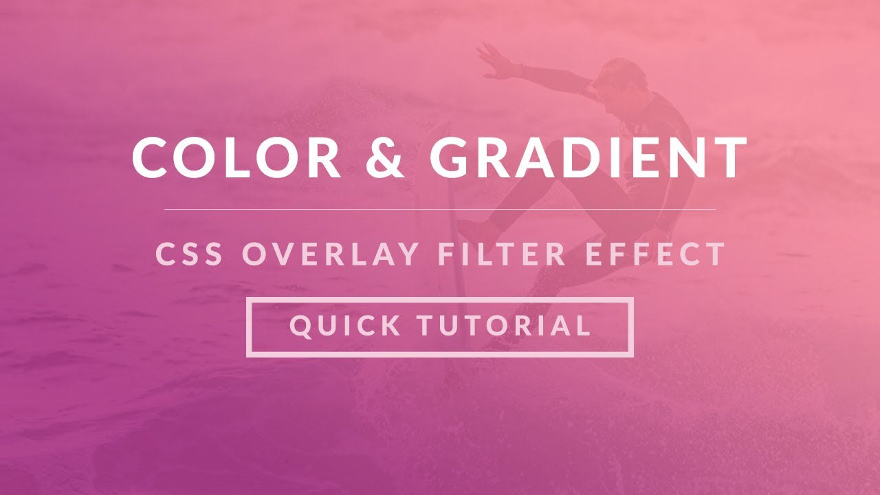 CSS Gradient Color Overlay in Background Image (Quick Tutorial) - YouTube